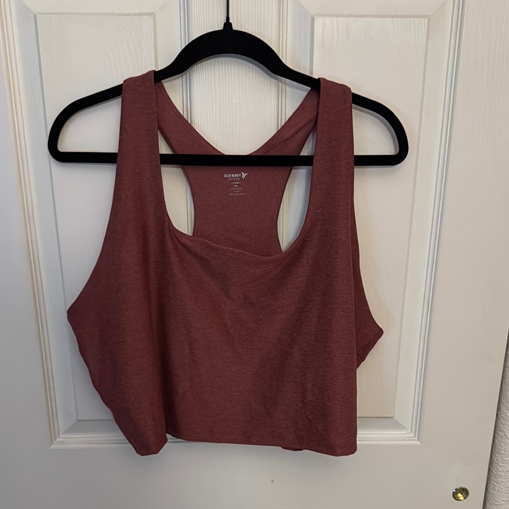 Old Navy Active Maroon Tank Top